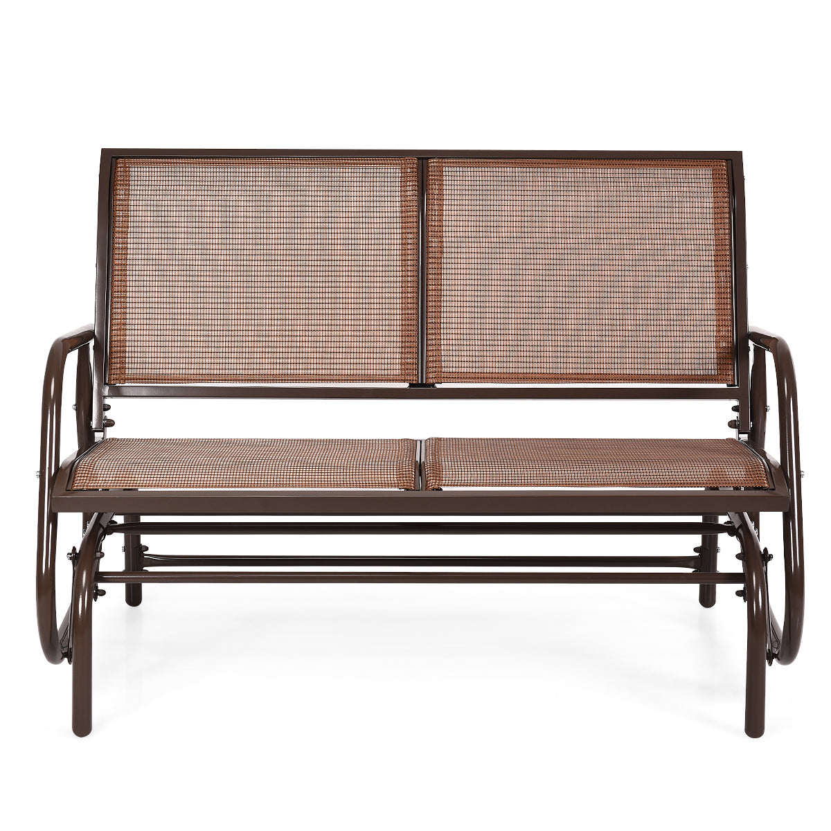 Patiojoy 48" Outdoor Patio Glider Bench Loveseat Chaise Rocking Chair