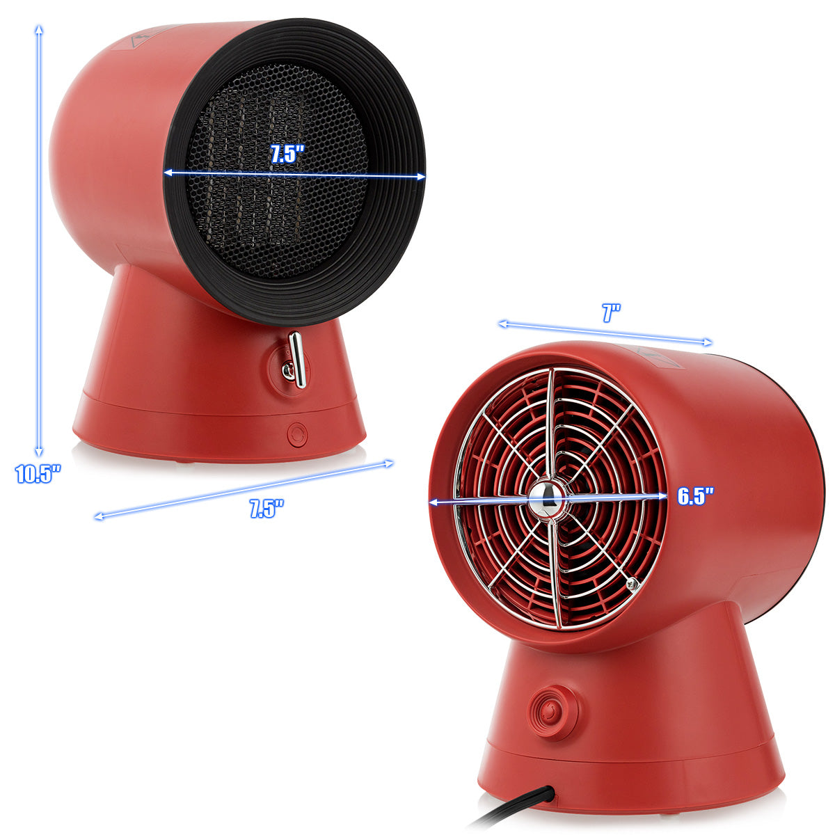 1500W Portable Electric PTC Ceramic Space Heater Heating Fan
