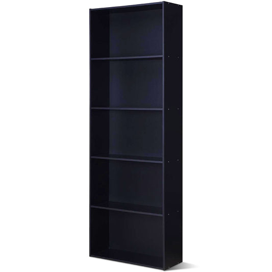Topbuy 5-Tier Modern Multi-Functional Bookcase 23.50 x 9.50 x 23.50 in