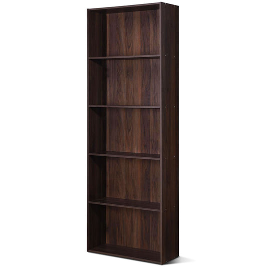 Topbuy 5-Tier Modern Multi-Functional Bookcase 23.50 x 9.50 x 23.50 in