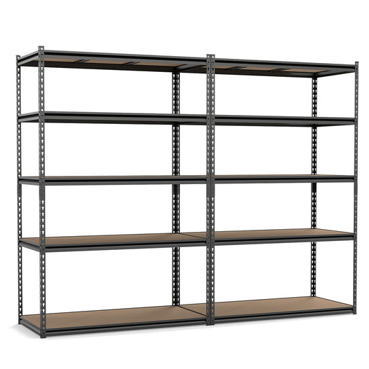 Patiojoy 5-Tier Heavy Duty Garage Shelving Unit 48" W x 24" D x 72" H Bolt-Free Assembly