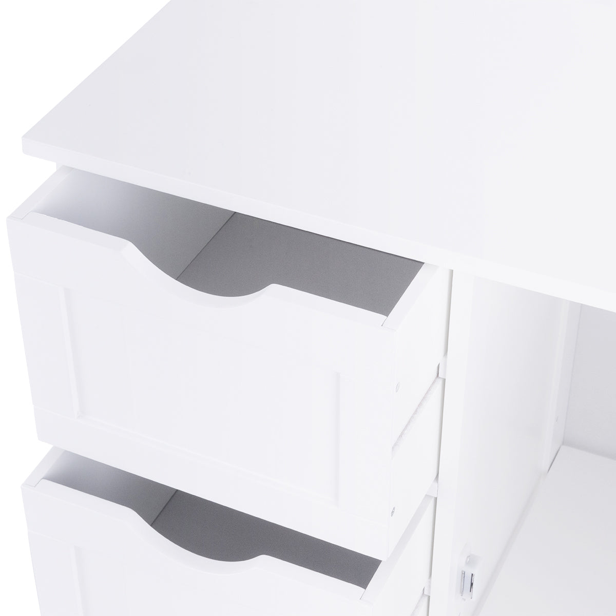 Topbuy 4 Drawer Bathroom Cabinet Storage Wooden