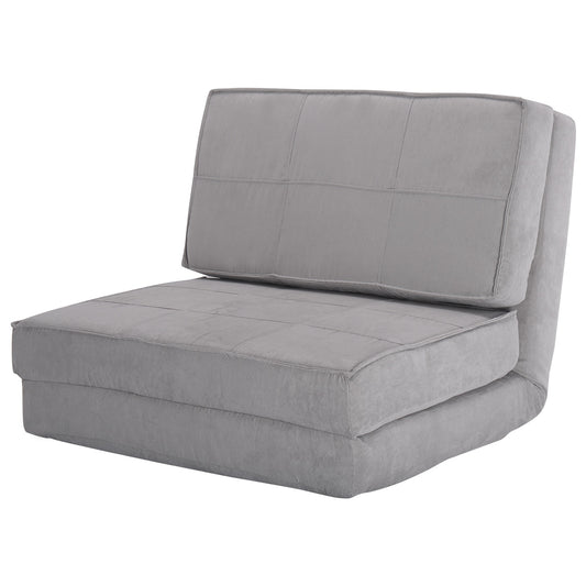 Topbuy Fold Down Chair Convertible Couch Gray