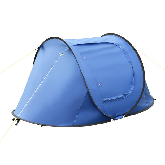 Topbuy Camping Tent Waterproof Hiking Shelter 2-3 Person Brown