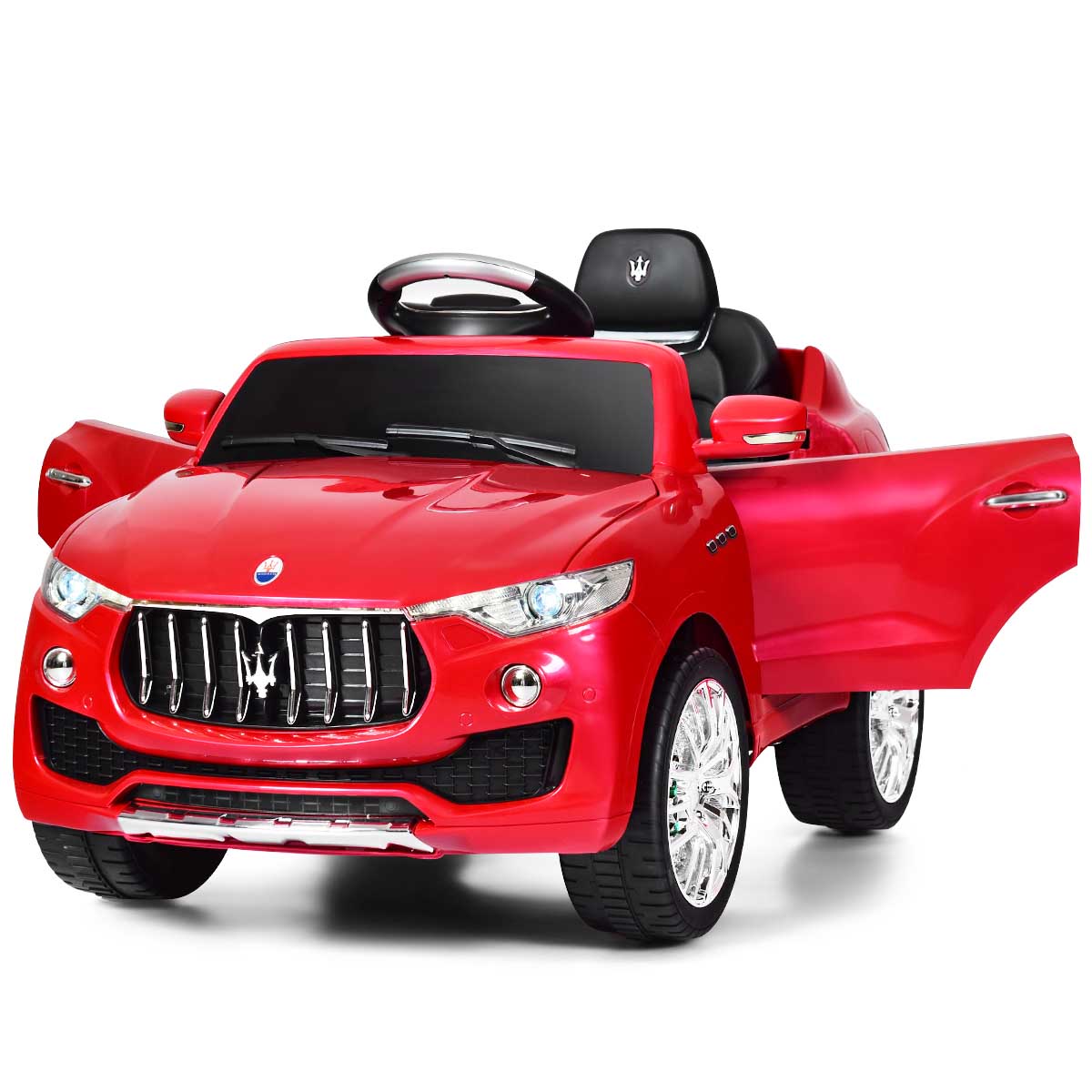 Topbuy Maserati Kids Ride On Car 6V Electric Buggy Toy with Remote MP3 Swing Red