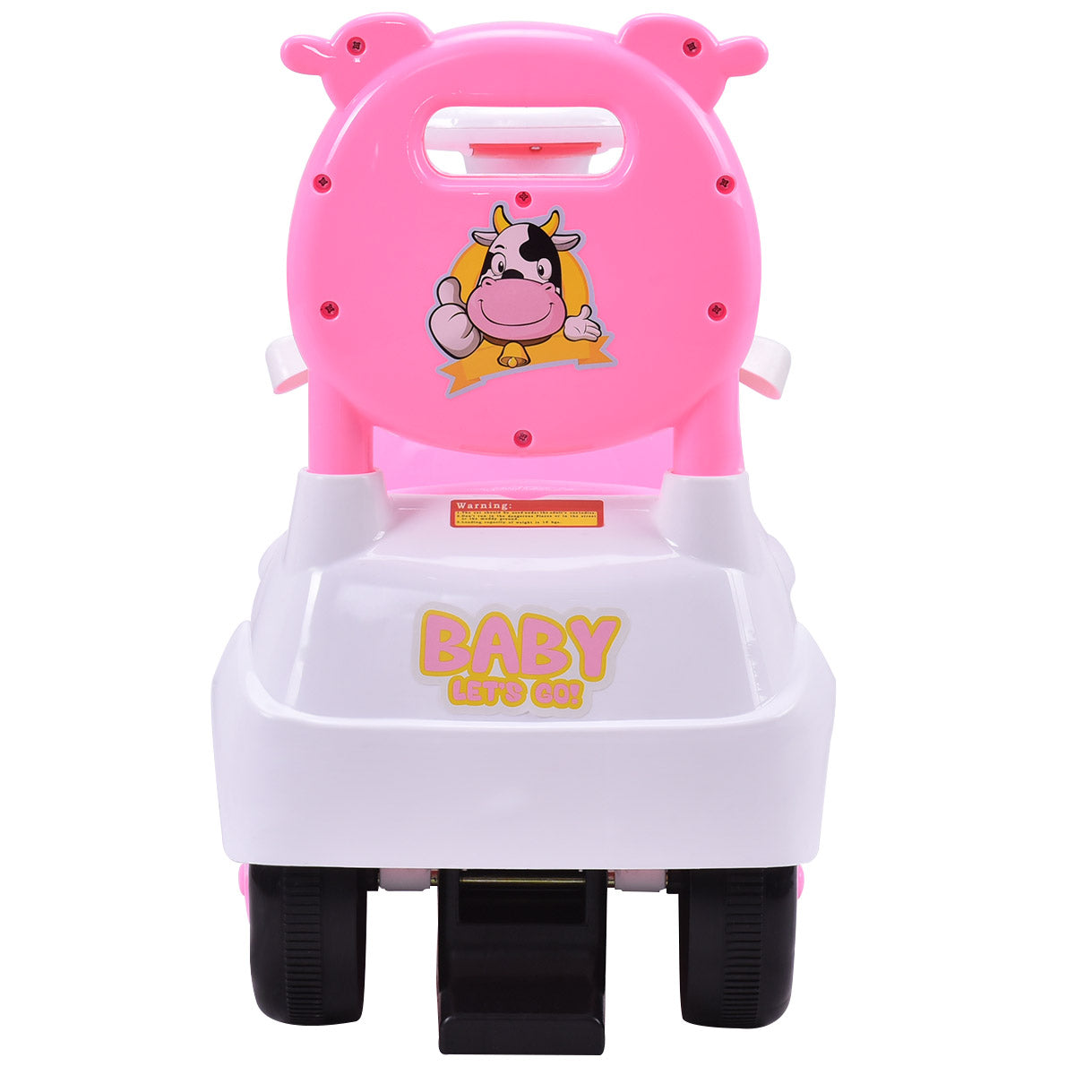 Topbuy Calf Sliding Car 3-in-1 Pushing Cart Walker Toddlers Ride On Toy w/ Sound & Storage