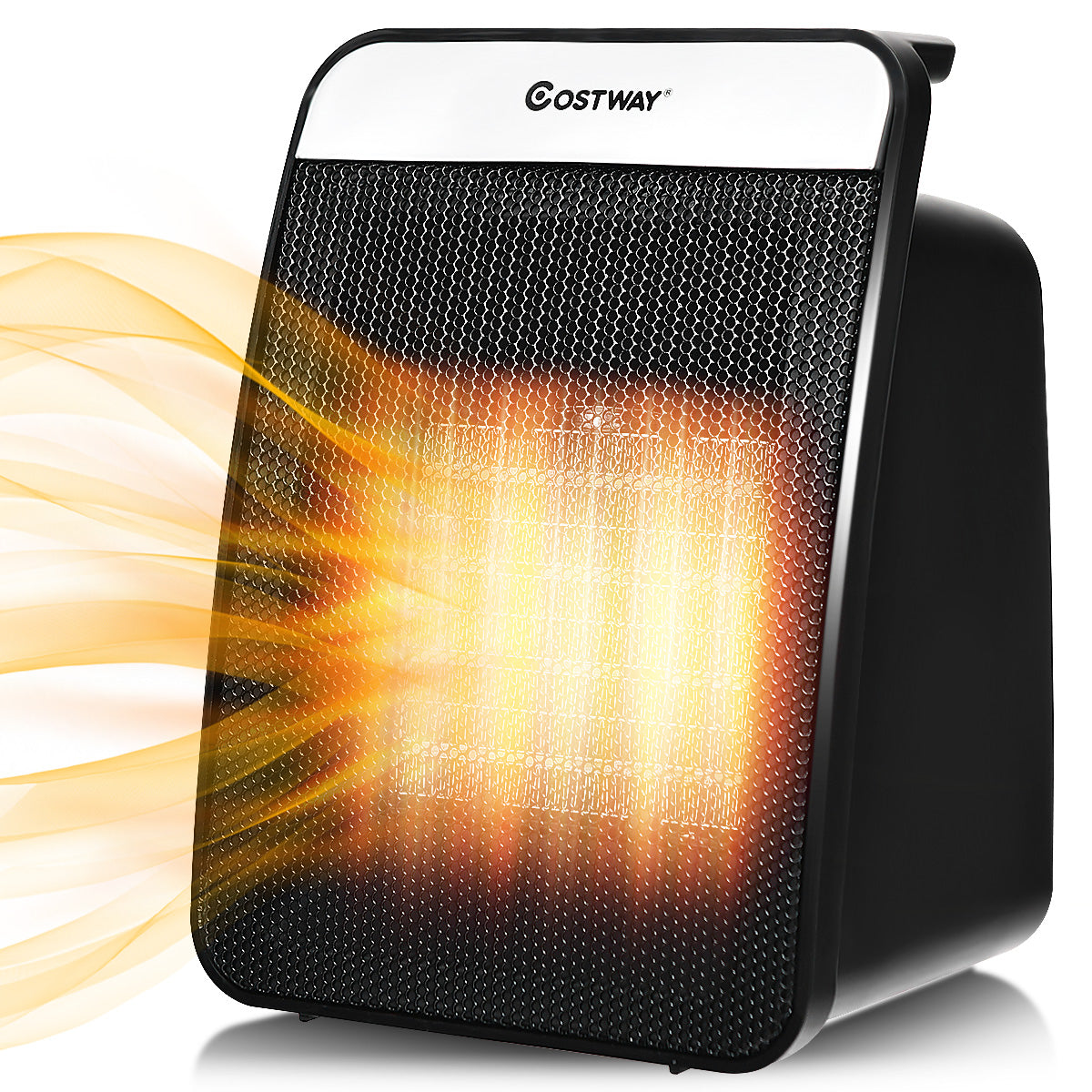 Topbuy 1500W PTC Space Heater Electric Safety Shut-Off Tilt Protection Heating Machine