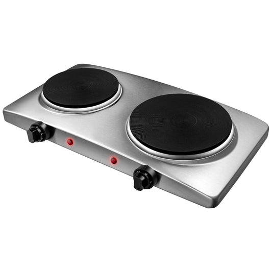 Topbuy 1800W Double Cast-Iron Hot Plate Electric Double Countertop Burner