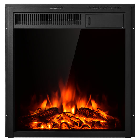 Topbuy Freestanding & Recessed Electric Fireplace Heater with Remote Control