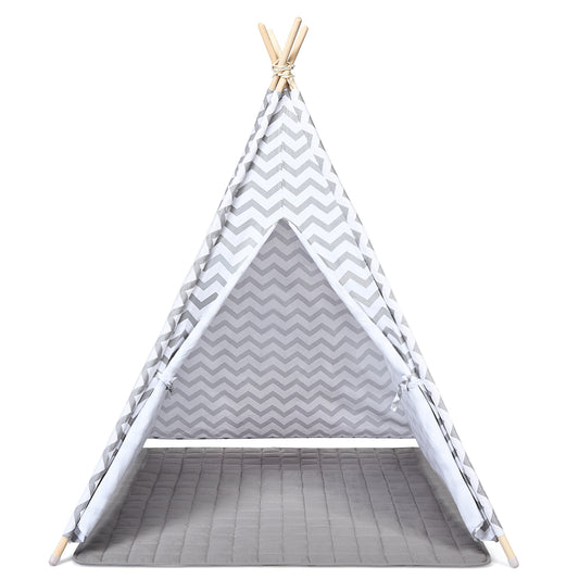 Topbuy Portable Children's Play Tent Indian Teepee Game Sleeping House