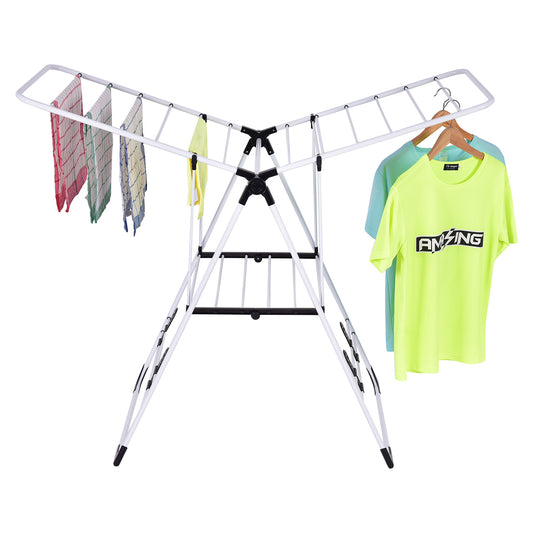 Topbuy Adjustable Clothes Drying Rack Foldable Heavy-duty Hanger Collapsible Dryer