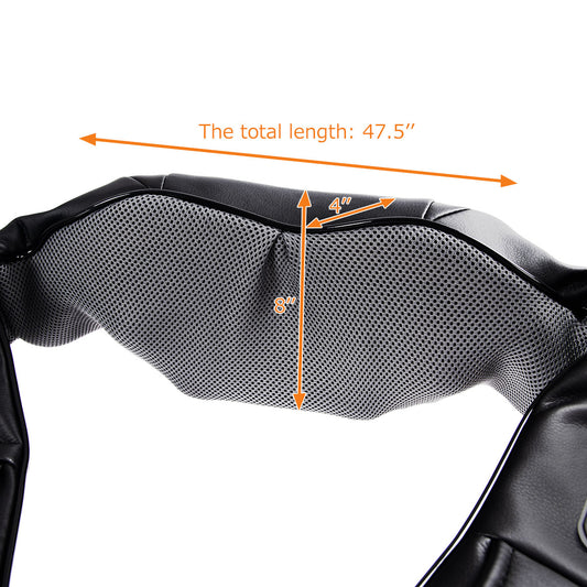 Topbuy Shiatsu Massage Kneading Pillow Heat Straps Waist Neck Relax