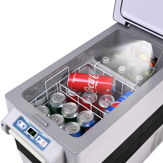 Topbuy 54 Quarts Electric Car Cooler Fridge Portable w/ LCD Display