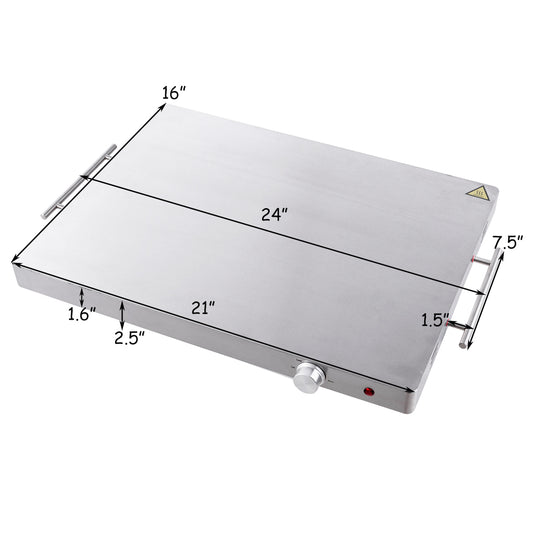 Topbuy Electric Dish Warmer Buffet Serving Warming Tray Keep Food Warm