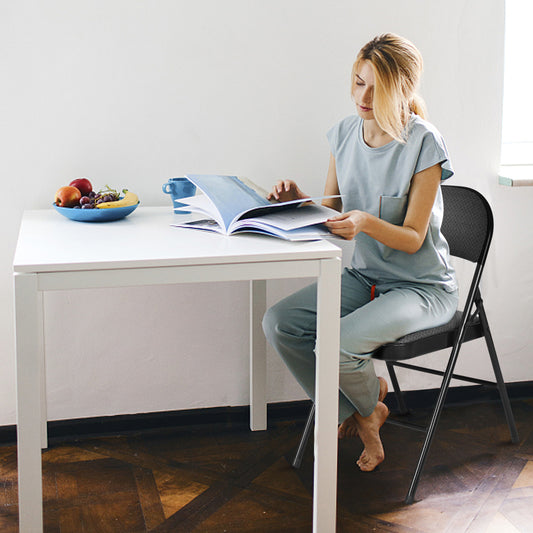 Topbuy Fabric Padded Folding Chair Portable Pack of 4