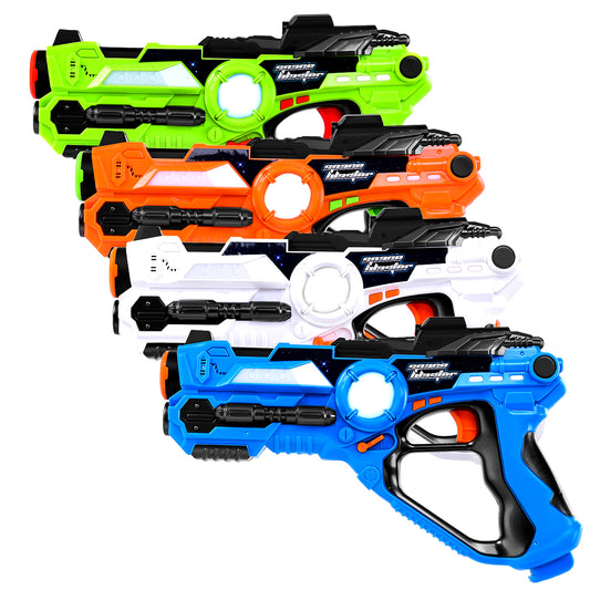 Topbuy Set of 4 Infrared Laser Tag Guns Color Blaster Light Team Toys
