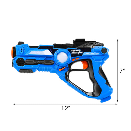 Topbuy Set of 4 Infrared Laser Tag Guns Color Blaster Light Team Toys