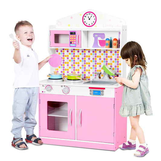 Topbuy Kids Chef¡¯s Pretend Kitchen Cooking Toy Play Set for Toddler