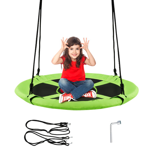 Topbuy 40inch Kids Saucer Tree Swing Seat Indoor Outdoor Play Set
