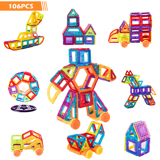 Topbuy Magnet Building Blocks Magical Educational Toys (106 PCS)