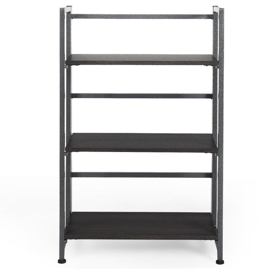 Topbuy 3- Tier Folding Storage Display Bookshelf Multi-Functional Rack
