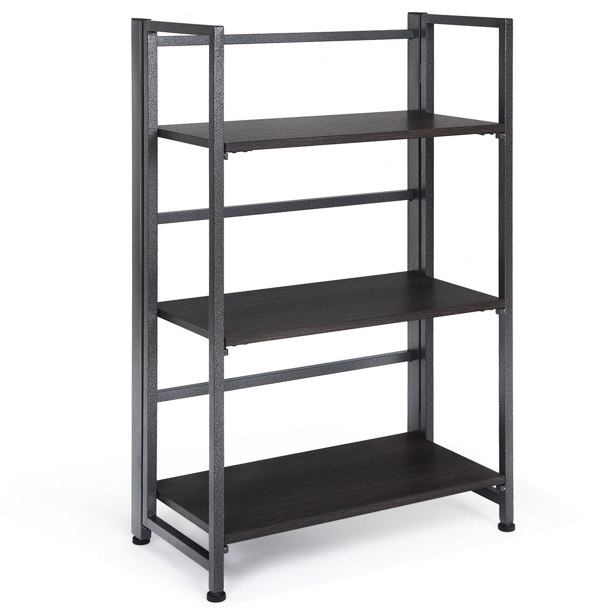 Topbuy 3- Tier Folding Storage Display Bookshelf Multi-Functional Rack