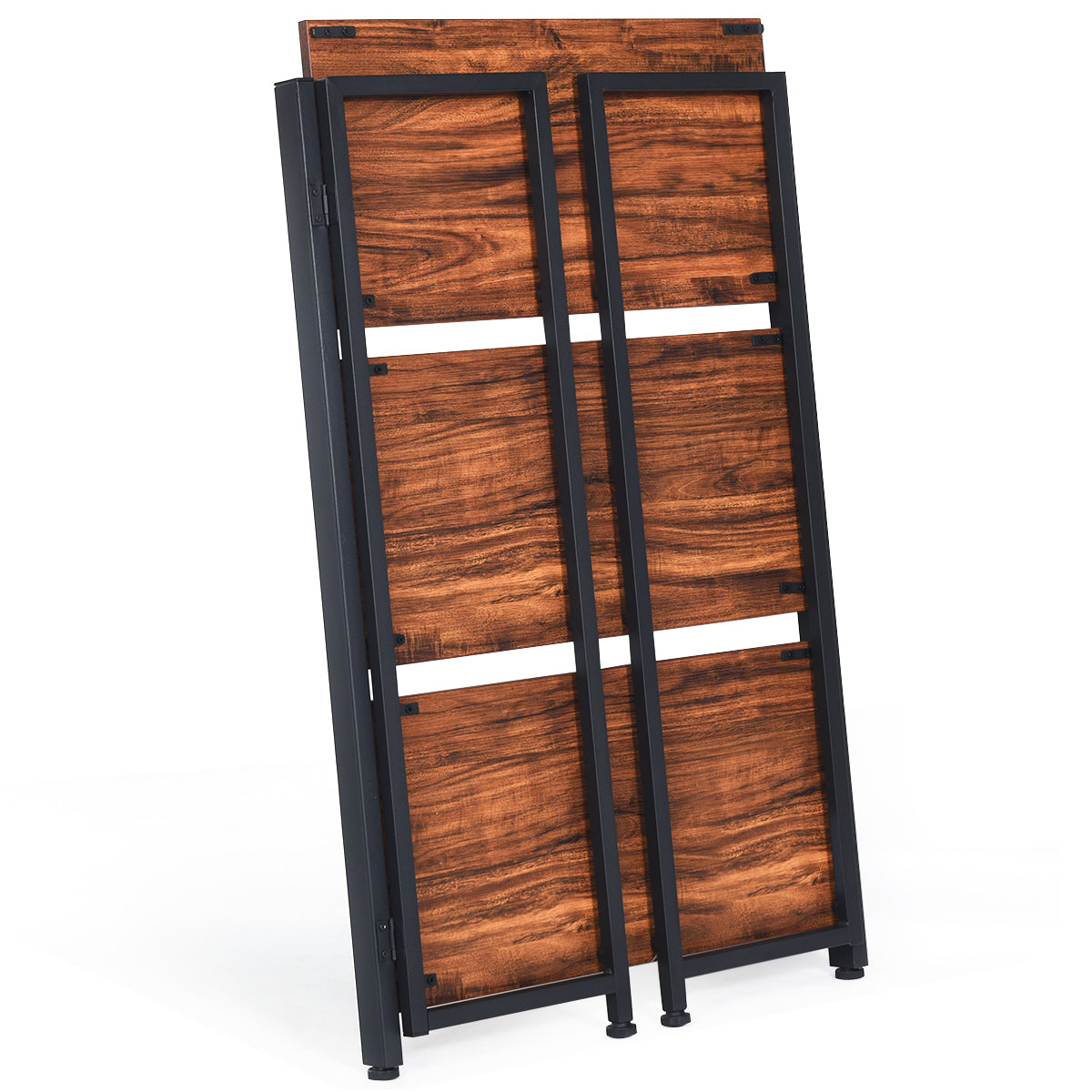 Topbuy 3- Tier Multi-Functional Shelves Folding Storage Display Bookshelf