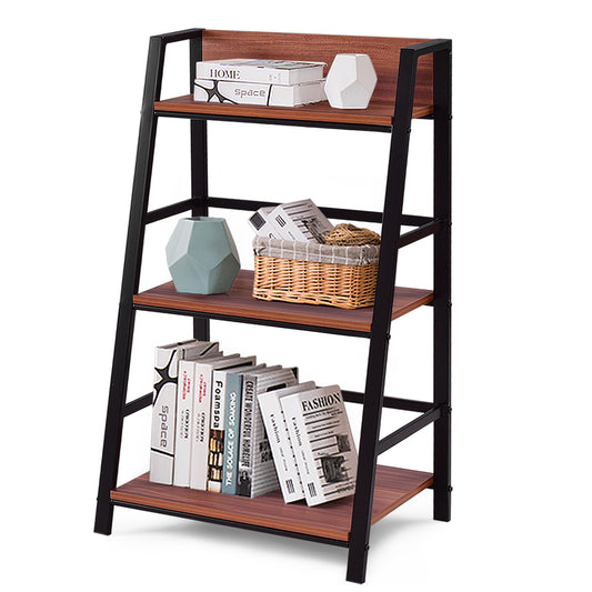 Topbuy 3 Tier Ladder Rack Storage Bookcase Modern Display Book Shelf
