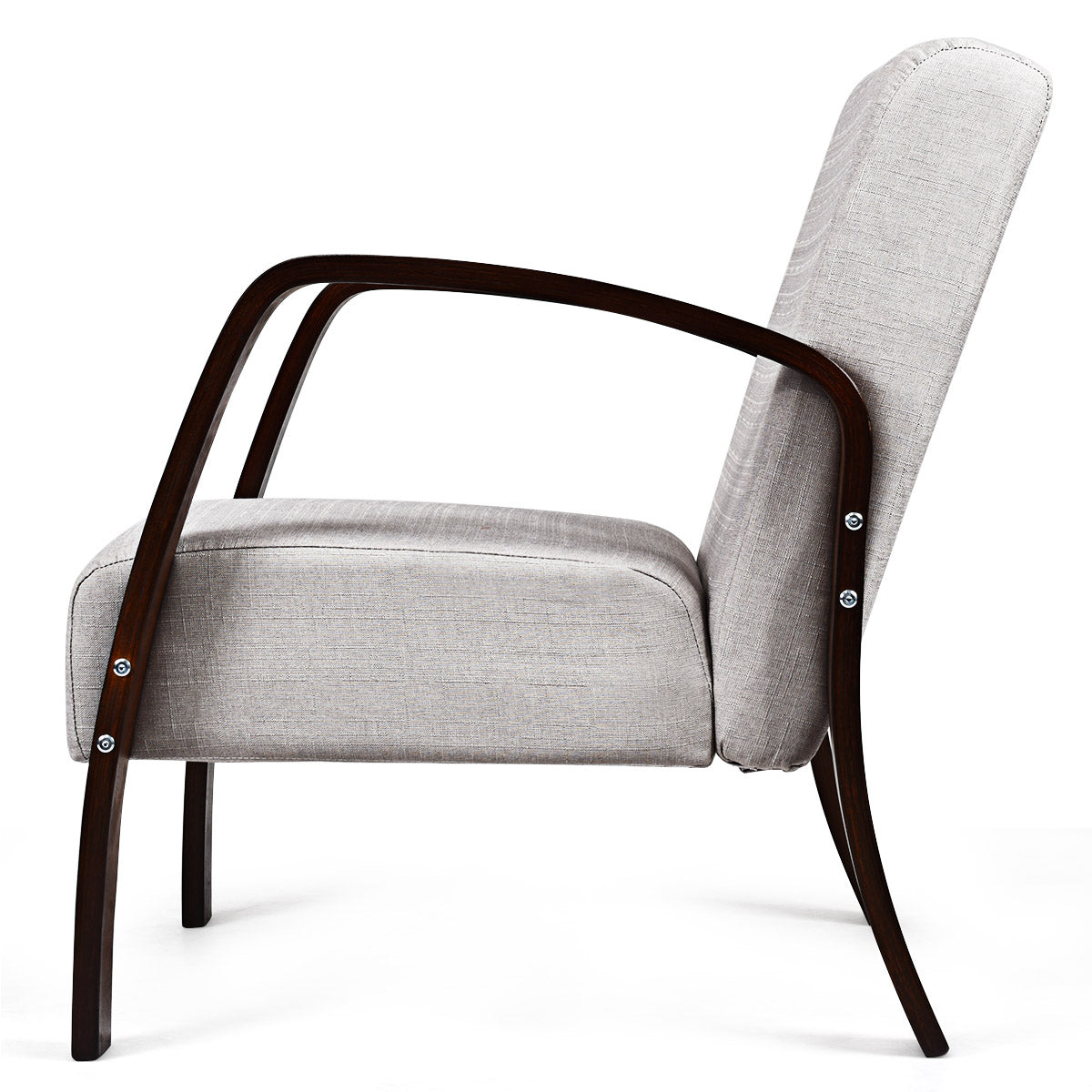 Topbuy Mid Century Modern Accent Chair Single Leisure Armchair Wooden