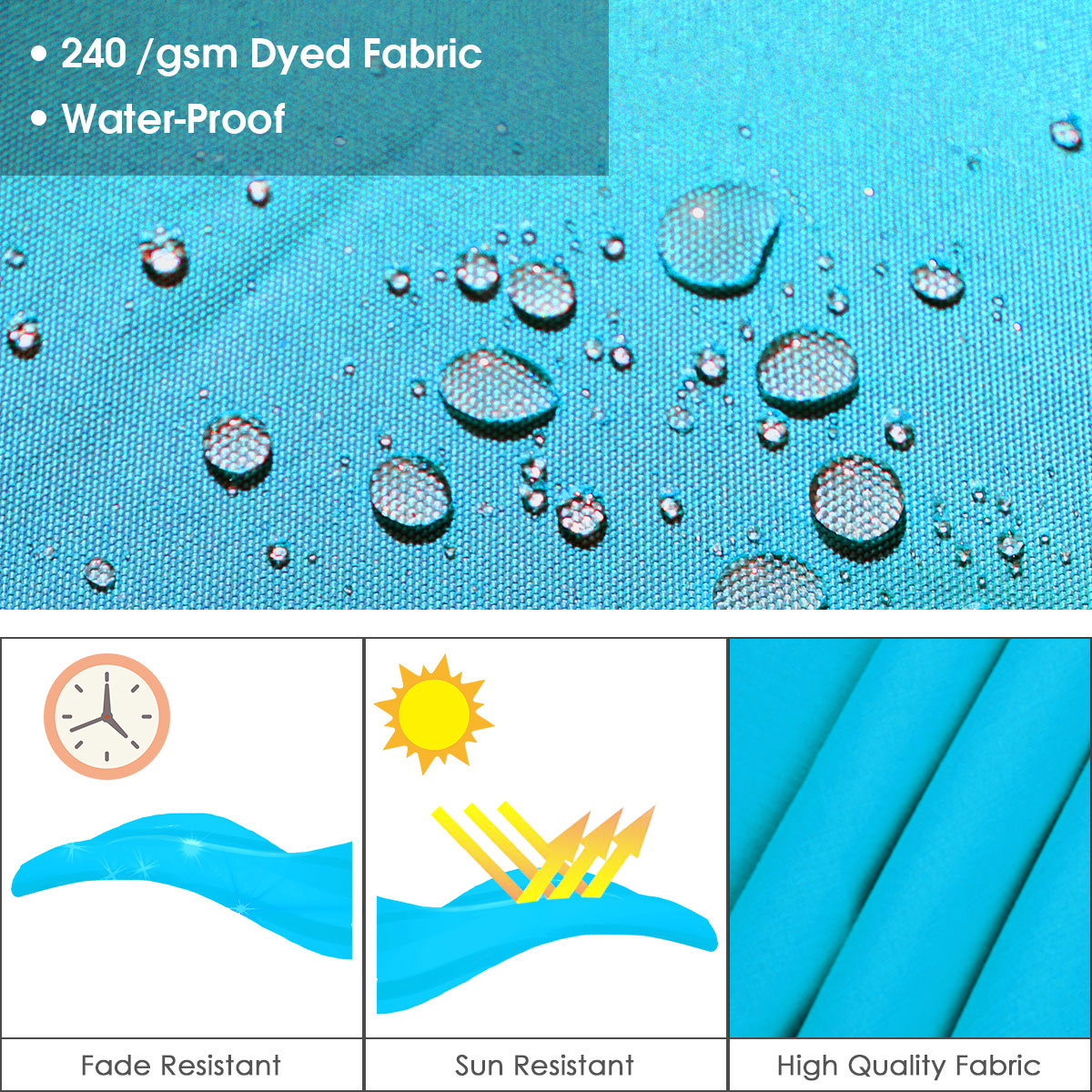 Topbuy 11'Outdoor Cantilever Umbrella Patio Canopy Offset