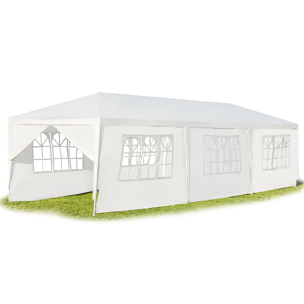 Topbuy 10' x 30' Outdoor Wedding Party Event Tent with 6 Removable Side Walls & 2 Doorways