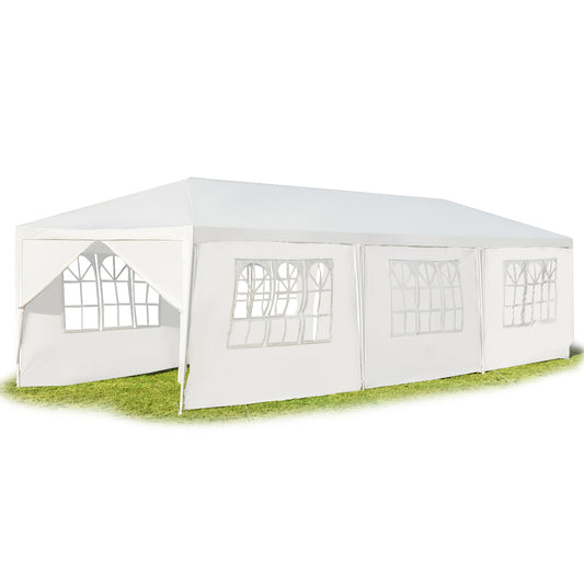 Topbuy 10' x 30' Outdoor Wedding Party Event Tent with 6 Removable Side Walls & 2 Doorways