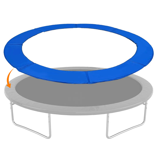 Topbuy 15 FT Round Trampoline Replacement Safety Pad Spring Frame Edge Cover Blue
