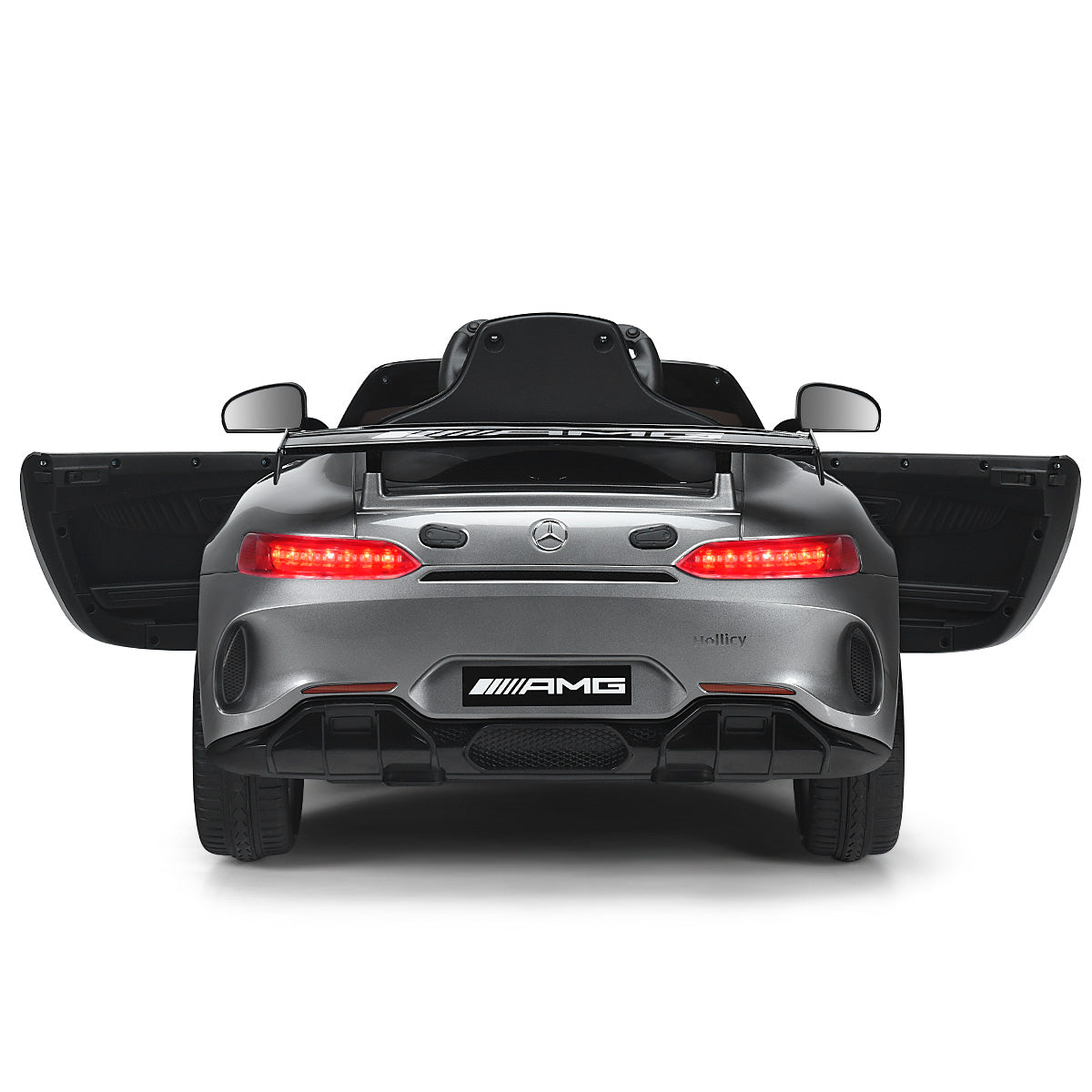 Topbuy Mercedes Benz AMG Licensed 12V Kids Ride On Car with 2.4G Remote Control Black/Red/Sliver