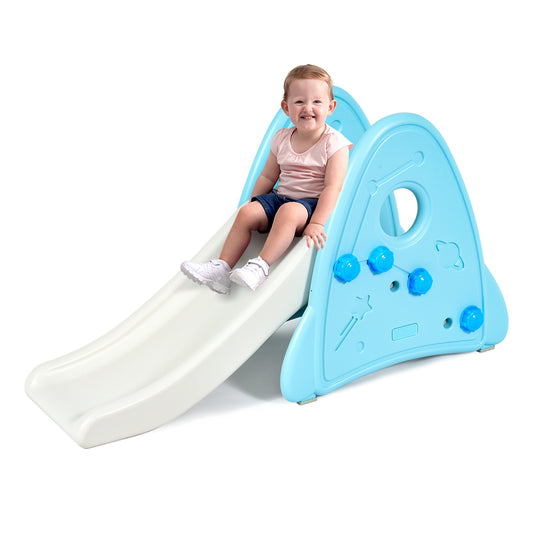 Topbuy Kids Slide Toys Indoor and Outdoor Climber Slide Set for Boys Girls Blue/Gray/Pink