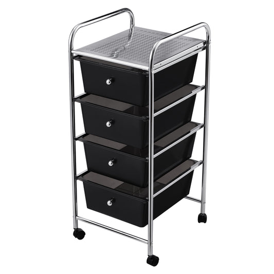 Topbuy 4 Drawer Cart Storage Container Bins with wheels for Home&School&Office
