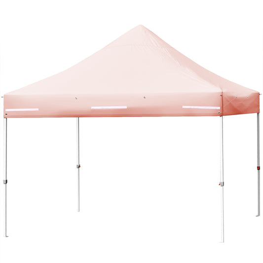 Patiojoy 10x10ft Pop up Tent 4 Height Adjustment Folding Tent with Awning Pink/Blue/Grey/White