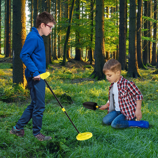 Topbuy Detector for Kids Waterproof Kids Metal Detector w/LCD Display High Accuracy Adjustable(25"-33") Search Coil