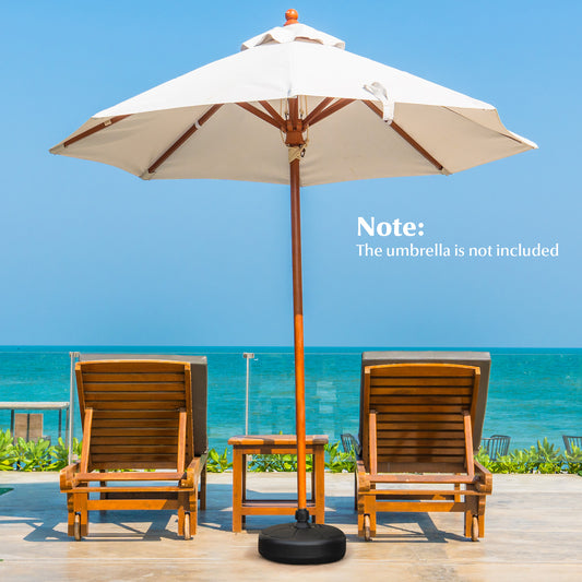 Topbuy Fillable Round Umbrella Base Water & Sand Filled Patio Umbrella Stand Suitable for 1.5'' Umbrella Poles