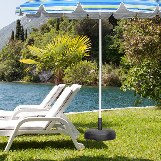 Topbuy Fillable Umbrella Base Stand, Water & Sand Filled Heavy-Duty Patio Umbrella Holder 18'' Outdoor Weighted Umbrella Base