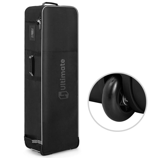 Topbuy Golf Travel Bag with Wheels Portable Golf Club Travel Bag with 3 Pull Handles Smooth Zipper Name Card Holder