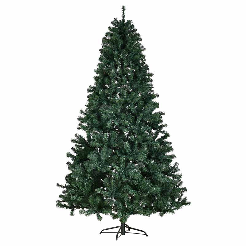 Topbuy 8'Pre-Lit Artificial Christmas Tree w/ 1438 PVC Hinged Tips and 430 LED Lights