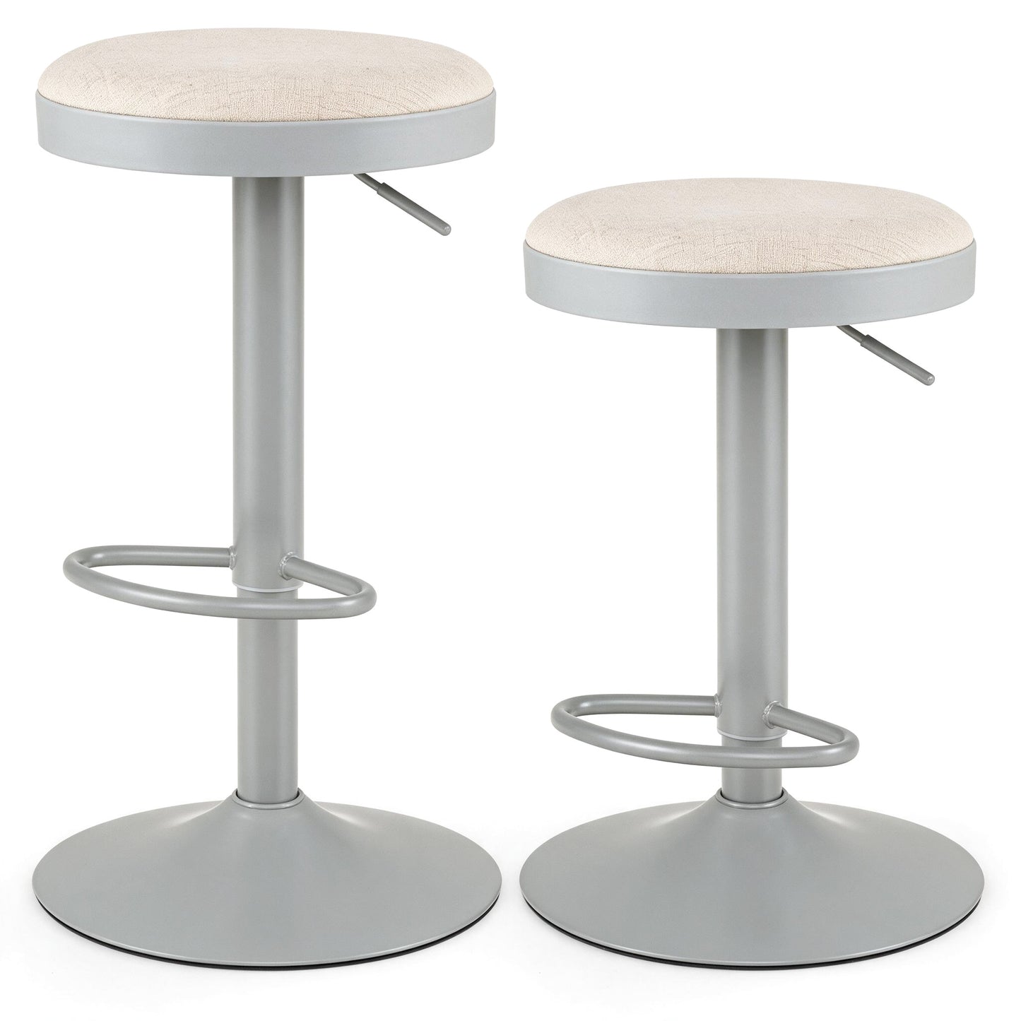 Patiojoy Height-Adjustable Kitchen Bar Stools Bar Stools Set of 2/4 White/Black/Green/Grey