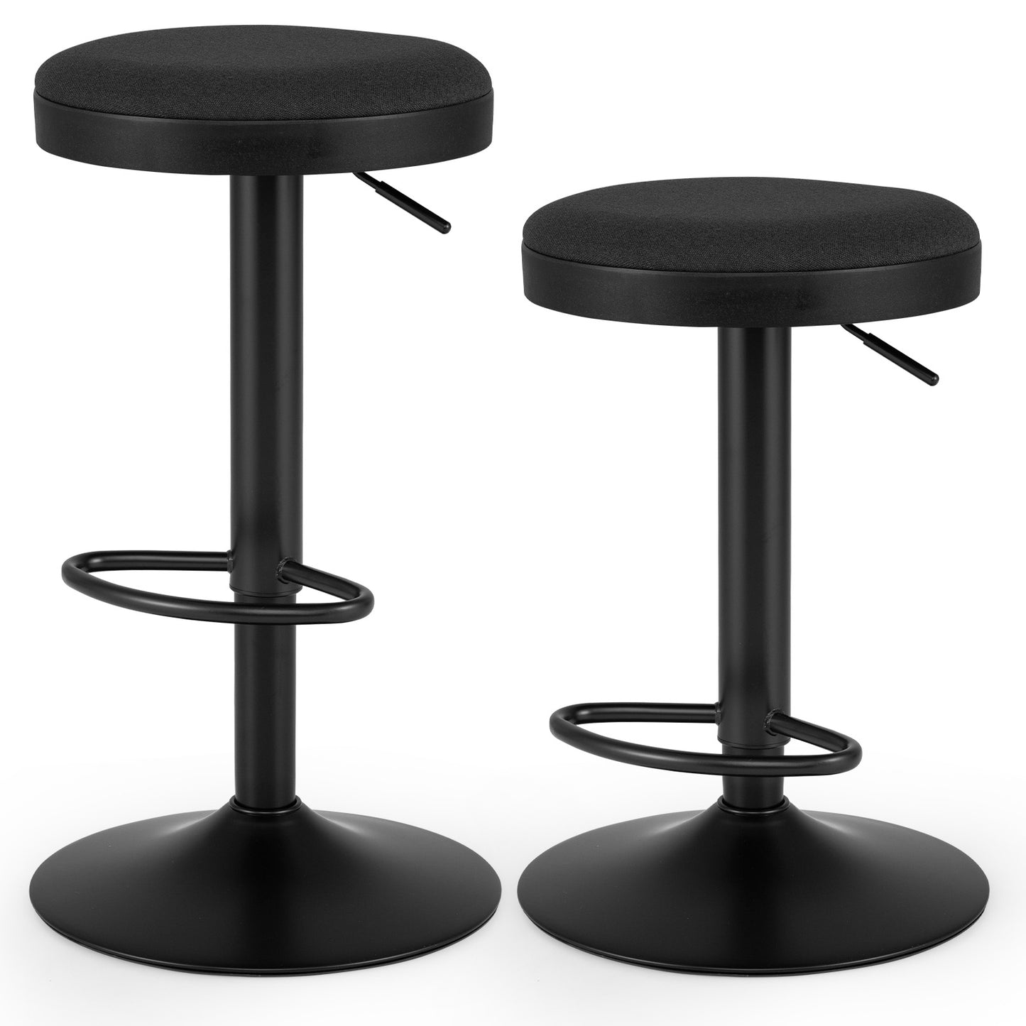 Patiojoy Height-Adjustable Kitchen Bar Stools Bar Stools Set of 2/4 White/Black/Green/Grey