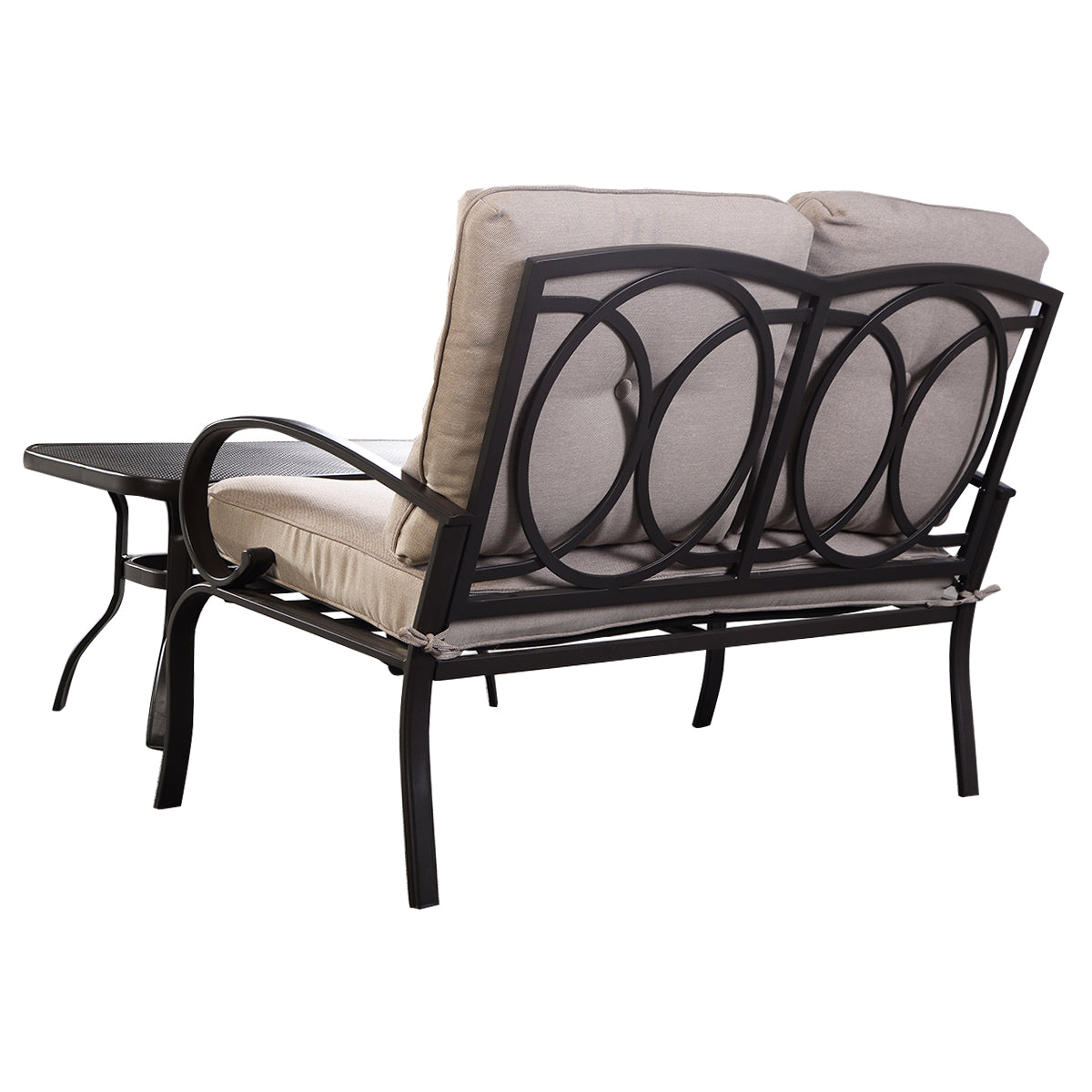 Topbuy LoveSeat Table Set Furniture Outdoor Garden