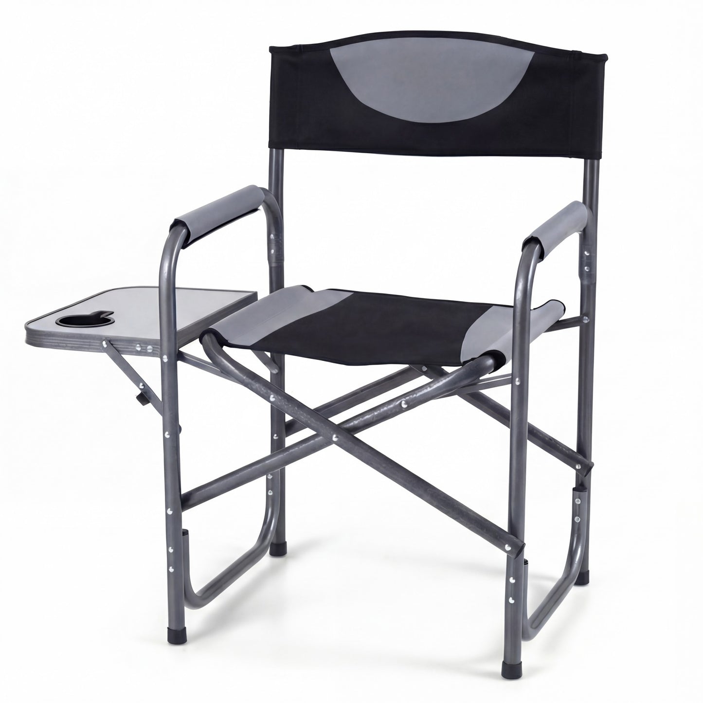 Patiojoy Portable Camping Chair Folding Outdoor Lawn Chair with Side Table and Cup Holder