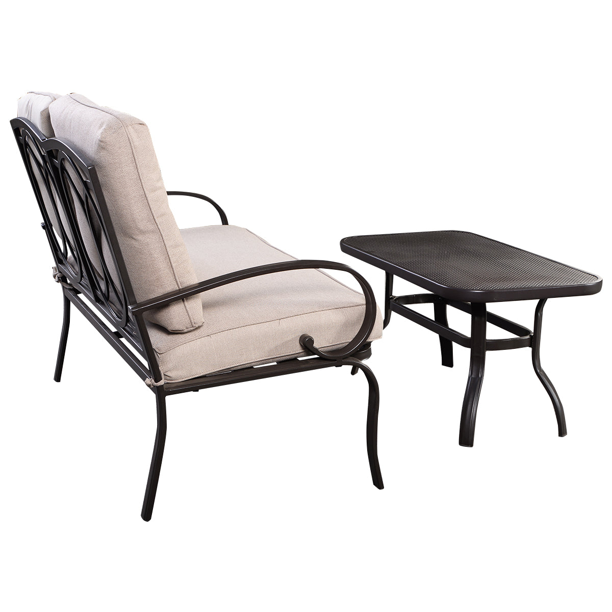 Topbuy LoveSeat Table Set Furniture Outdoor Garden