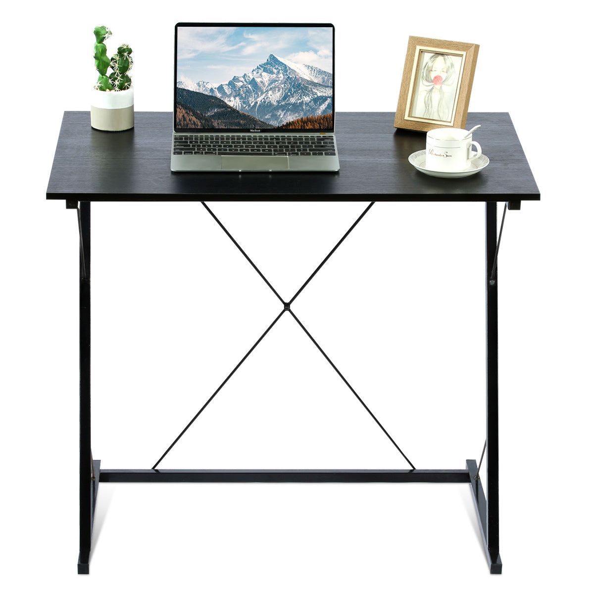 Patiojoy Computer Desk Modern Simple Study Writing Desk Rectangular Workstation Office