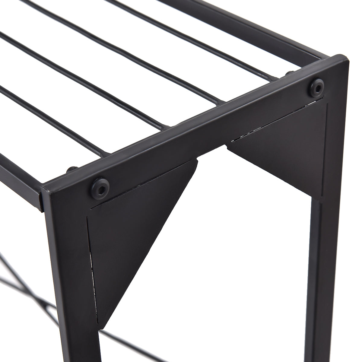 Topbuy 3-Tier Metal Flower Plant Shelf Stand Display Rack Black