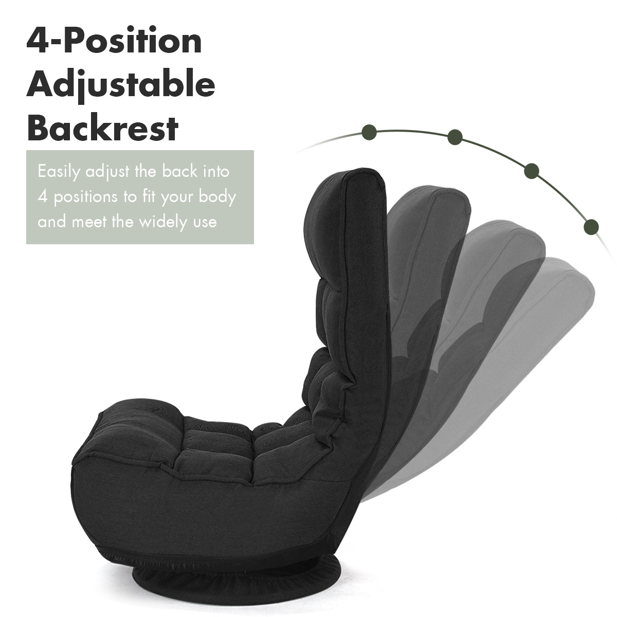 360 Degree Swivel Sofa 4-Position Adjustable Recliner Chair